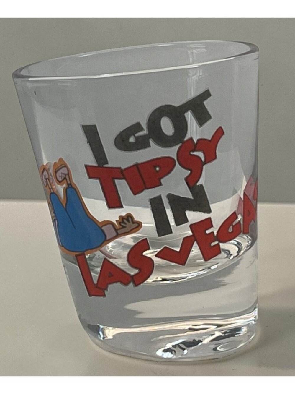 I Got Tipsy In Las Vegas Novelty Shot Glass Funny Nevada Travel Souvenir